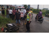 Fortuner Oleng di Jalan Licin, Tabrak Motor di Balige, Satu Orang Tewas