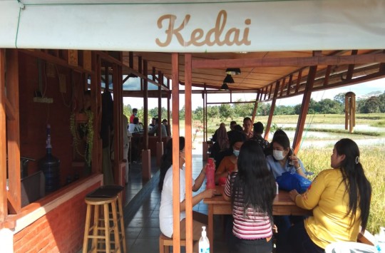 Hits di Siantar, Ide Kedai Kopi Sawah Ternyata Karena Covid
